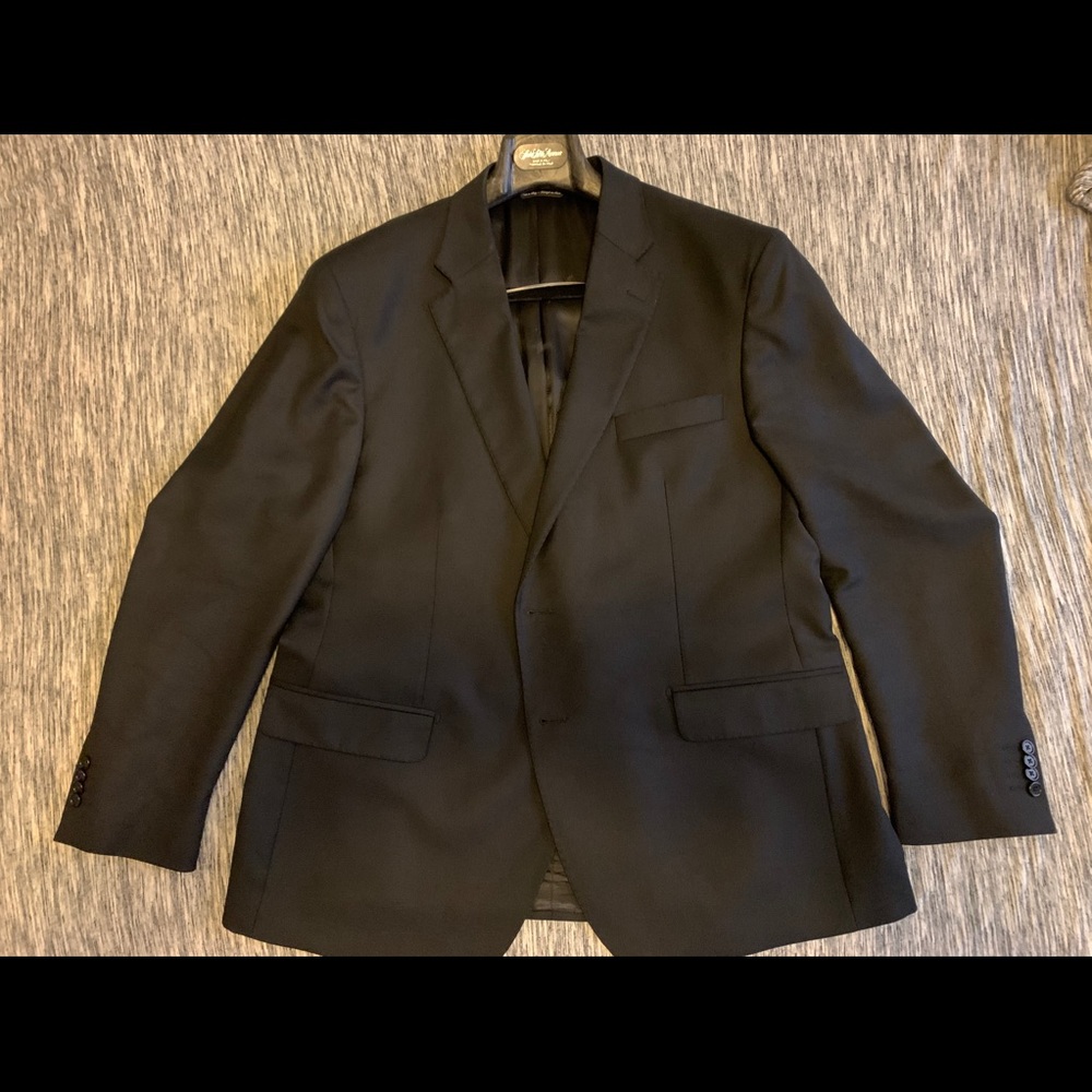 Zegna Black Wool Blazer 36R